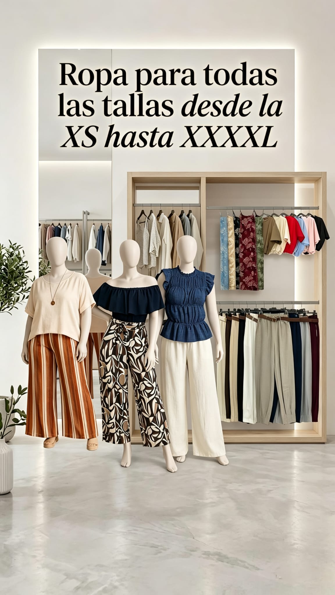 Ropa para todas la tallas XS hasta XXL cucuboutique.es
